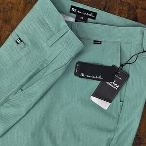 Travis Mathew Mens Size 38 Balsam Green Gyoza Pants Trousers Enhanced Stretch